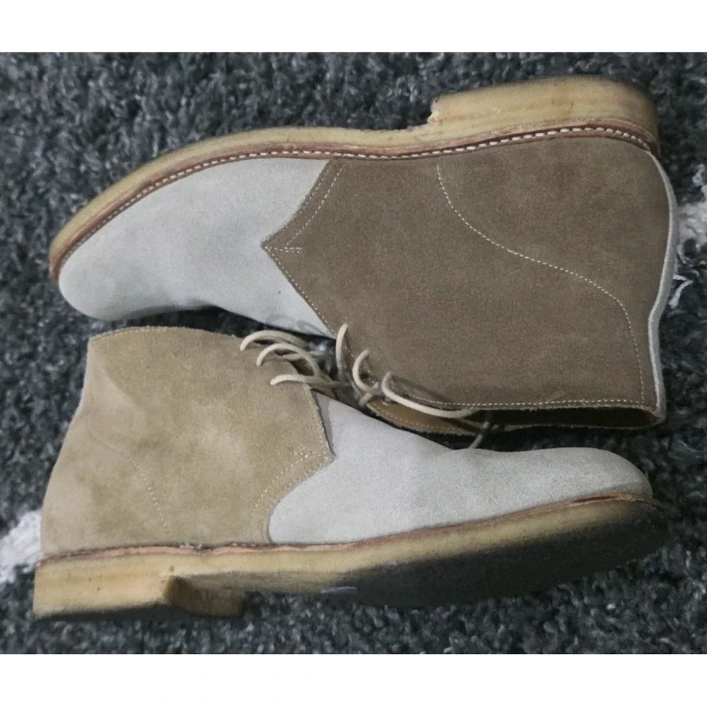 Grenson Brown Tan Suede Oxford Ankle Boots Mens UK 7.5F US 8.5 F